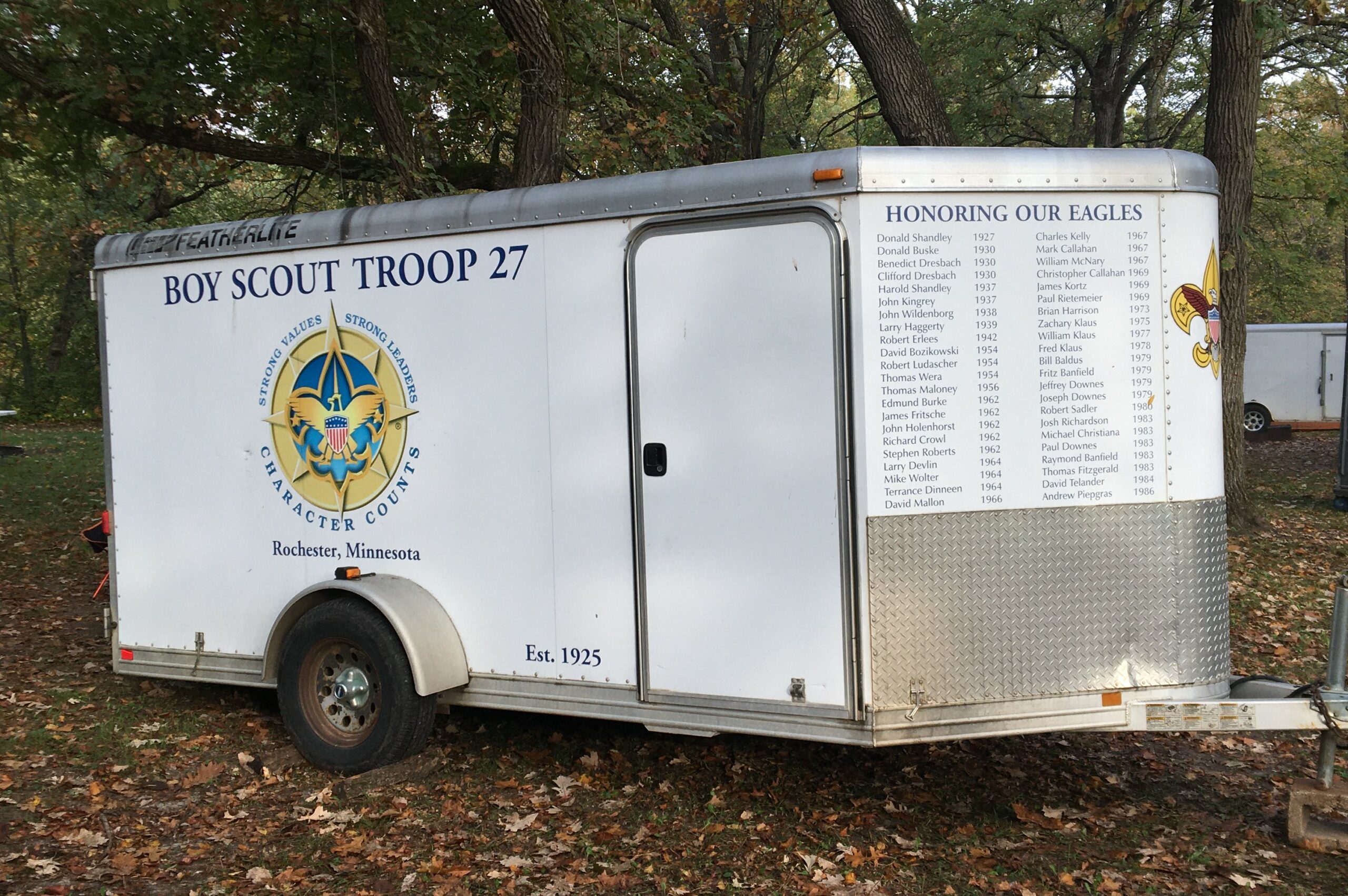 Troop 27 camping trailer